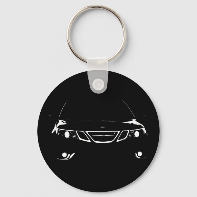 Saab 9-3 Aero Keychain Nyckelring (Framsida)