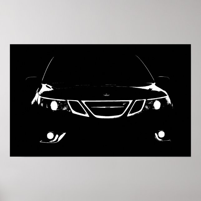 Saab 9-3 Aero Poster (Framsidan)