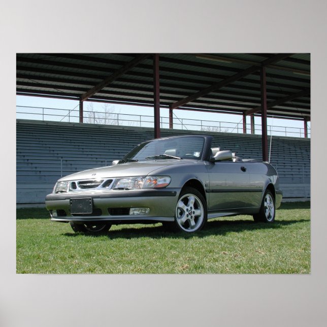 Saab 9-3 konvertibel poster (Framsidan)
