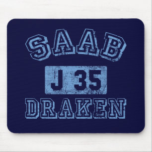 Saab Draken - BLÅTT Musmatta