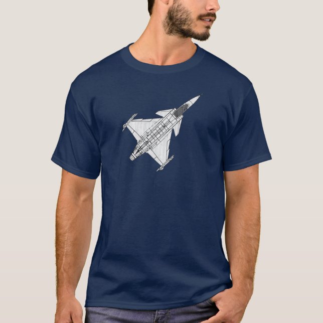 SAAB JAS 39 Grippen T-shirt (Framsida)