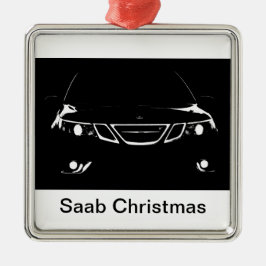 Saab jul julgransprydnad metall