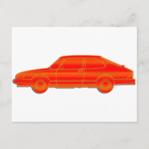 Saab-profil Vykort