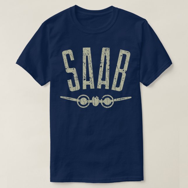 Saab Svenska Aeroplan Aktie Bolag 1965  T Shirt (Design framsida)