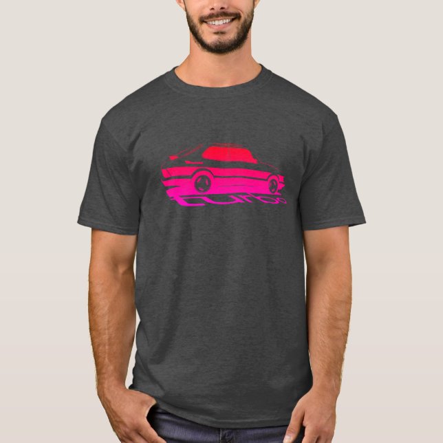 Saab Turbo-färggradienttröja T Shirt (Framsida)
