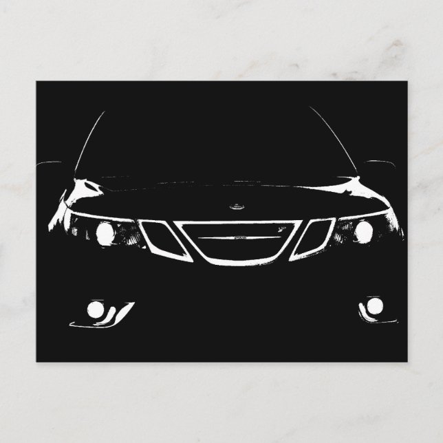 Saab vykort (Framsida)