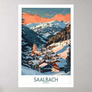 Saalbach Väggkonstaffisch 1 Poster