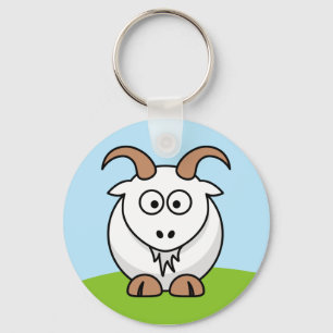 Saanen Goat Nyckelring