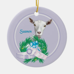 Saanen Goat Wandeans Helgdag Ornament