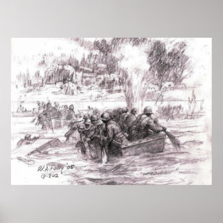 Saar River under brand Poster