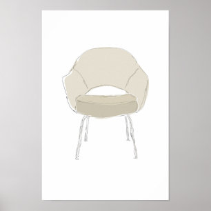 Saarinen S-seriens styrkortsvektor Poster
