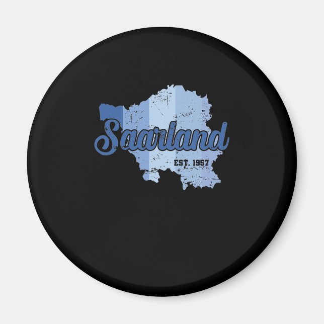 Saarland altes Bundesland Deutschland Magnet (Framsidan)