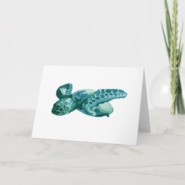 Säaturtle Painting Art Kort (Framsida)