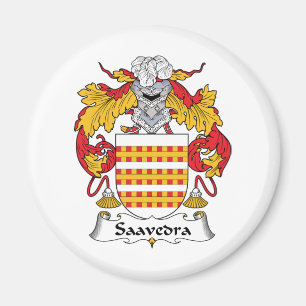 Saavedra familjvapensköld magnet