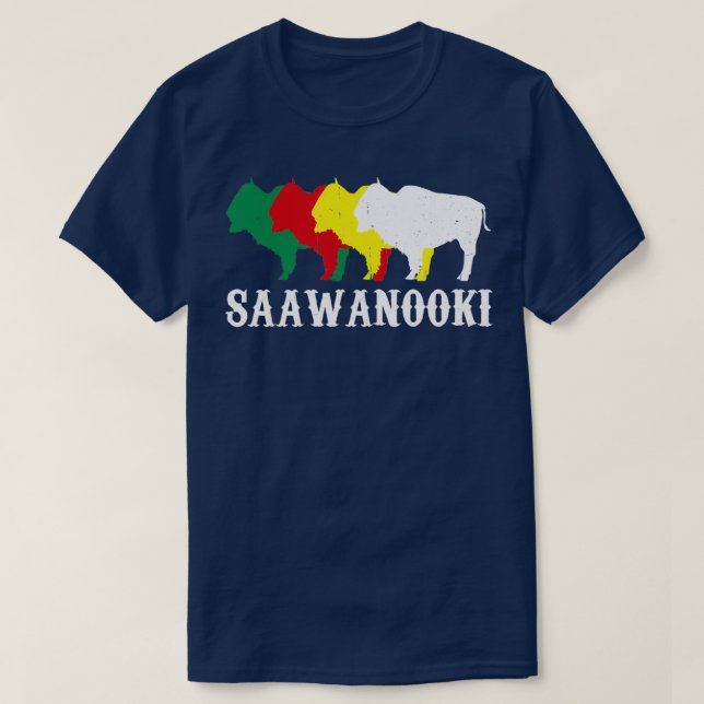 Saawanooki Shawnee Native Indian T Shirt (Design framsida)