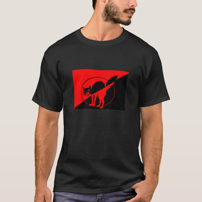 sab-kattsvart T Shirt (Framsida)