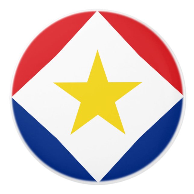 Saba Flagga Knopp (Framsidan)