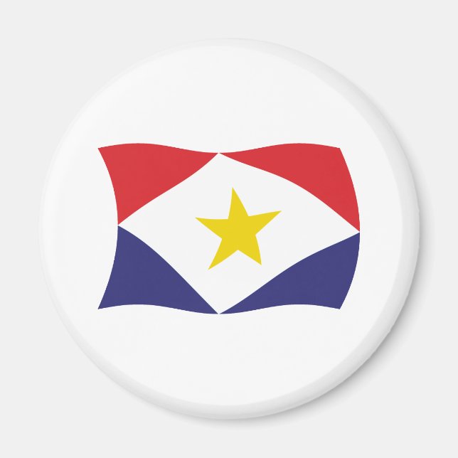 Saba Flagga Magnet (Framsidan)