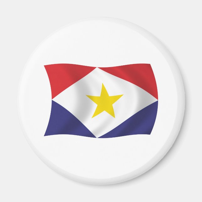 Saba Flagga Magnet (Framsidan)