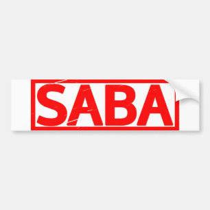Saba Frimärke Bildekal