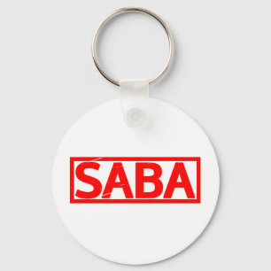 Saba Frimärke Nyckelring