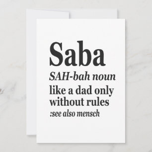 Saba Hebreisk Farfar Definition Judisk Hanukkah Gi Inbjudningar