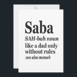 Saba Hebrew Farfar Definition Judisk Hanukkah Gif Inbjudningar<br><div class="desc">Saba Rolig Hanukkah Deinition Tröja</div>