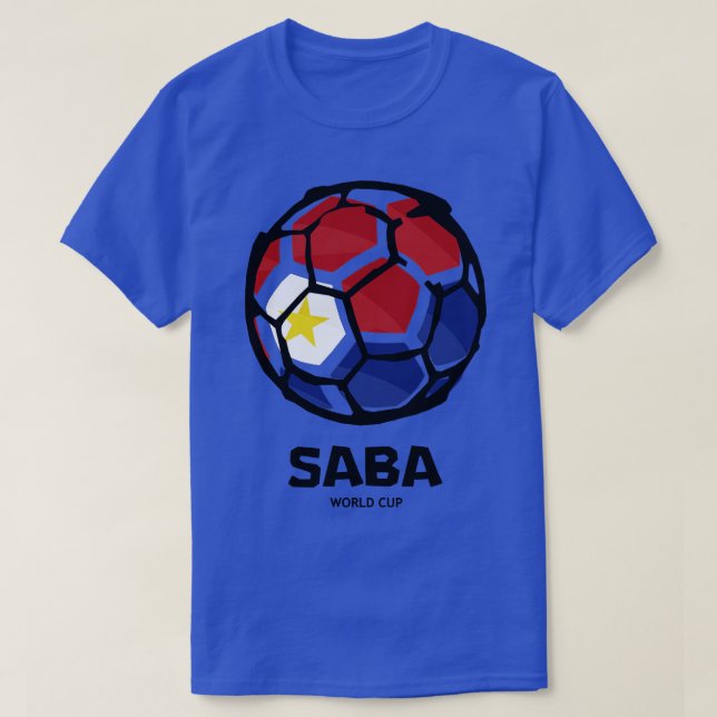 Saba Land Flagga T Shirt (Design framsida)