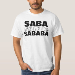 Saba Sababa Grandpa Fars dag Grandparent Gift T Shirt