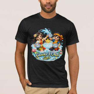 Sabaidee Pi Mai Lao – Lao nyår vattenfestival T Shirt