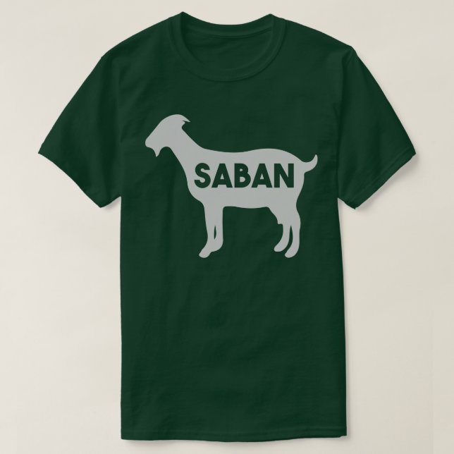 Saban GOAT TShirt T Shirt (Design framsida)