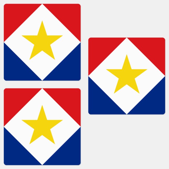 Sabas flagga klistermärke (Grupp)
