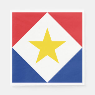 Sabas flagga pappersservett