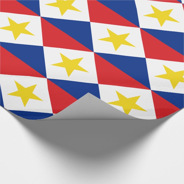 Sabas flagga presentpapper (Hörn)