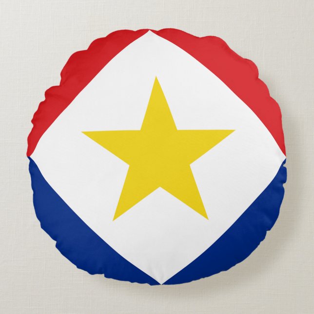 Sabas flagga rund kudde (Framsidan)