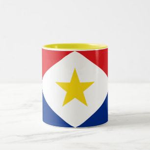 Sabas flagga Två-Tonad mugg