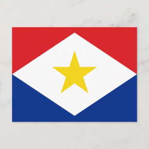 Sabas flagga vykort