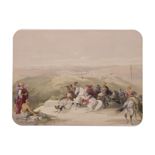 Sabaste, antika Samaria, 17:e april 1839, tallrik  Magnet (Horisontell)