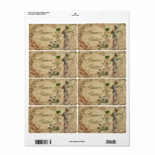 Sabbat-etiketter för sommarsoldater fraktsedel