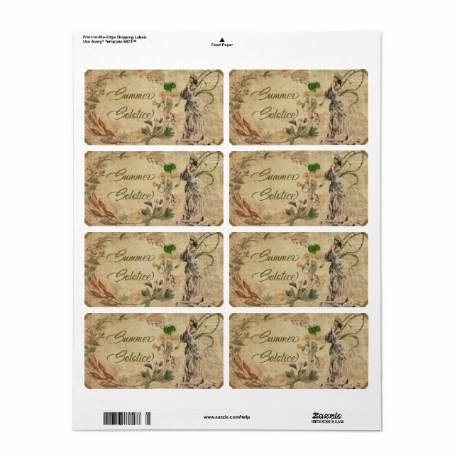 Sabbat-etiketter för sommarsoldater fraktsedel (Helt Ark)