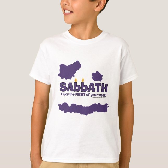 Sabbat med ljus - Njut av veckans REST T Shirt (Framsida)