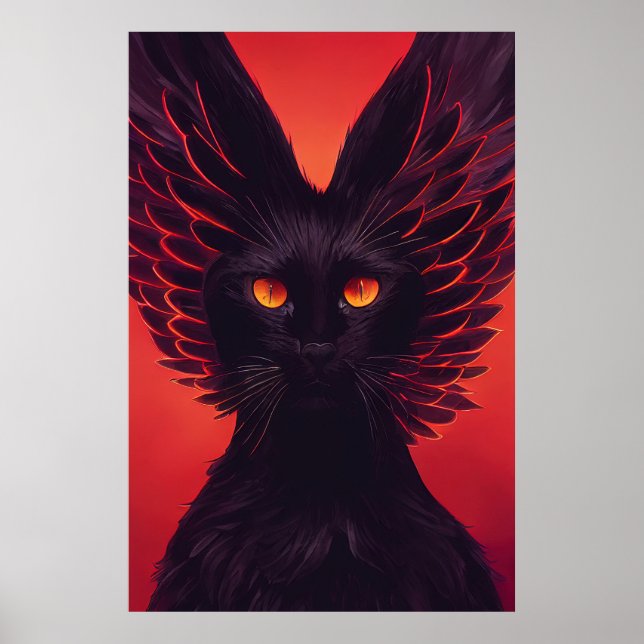 Sabbath the Sorcerer - Black Cat Poster Skriv ut (Framsidan)