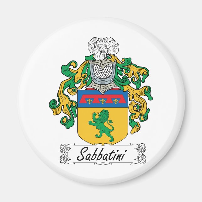Sabbatini Family Crest Magnet (Framsidan)