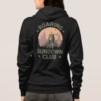 Sabeltandad Tiger Retro Skog Solnedgång Klubb