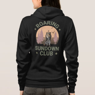 Sabeltandad Tiger Retro Skog Solnedgång Klubb T Shirt