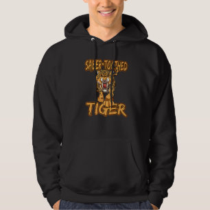 Sabeltandad Tiger Rovdjur Katt Hoodie