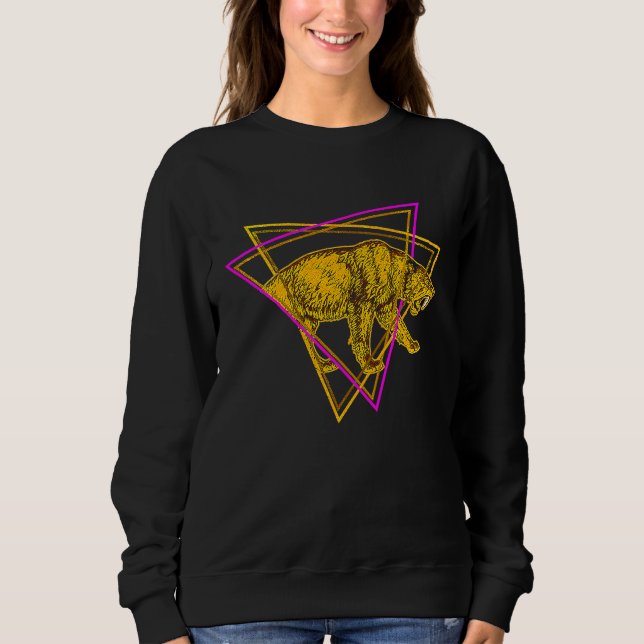 Sabeltandad Tigerkatt Utdöd Forntida Djur T Shirt (Framsida)