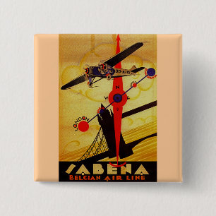 Sabena Art Deco Compass Knapp