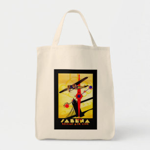 Sabena Art Deco Compass Tygkasse