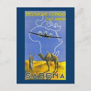 Sabena ~ Belgique Kongo Vykort